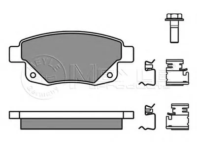Комплект тормозных колодок, дисковый тормоз MEYLE купить