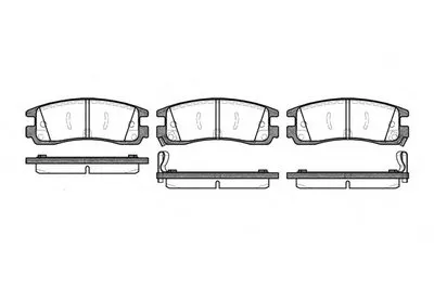 Комплект тормозных колодок, дисковый тормоз REMSA купить