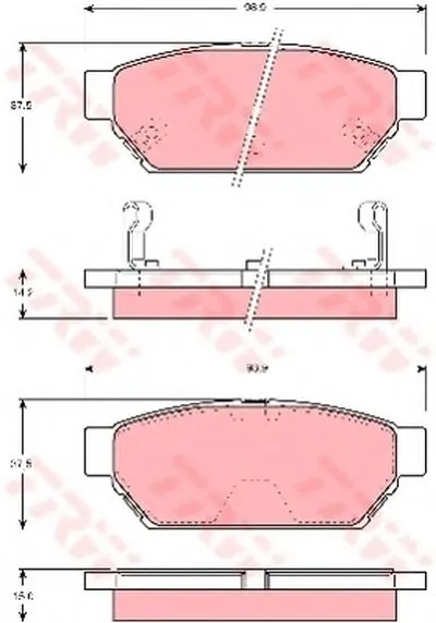 Комплект тормозных колодок, дисковый тормоз TRW купить