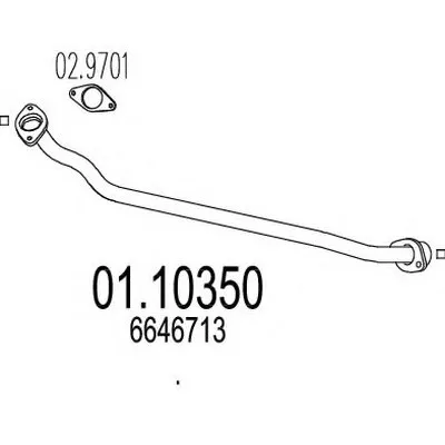 Труба выхлопного газа MTS купить