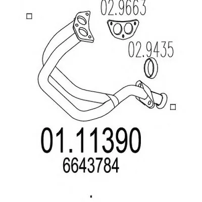 Труба выхлопного газа MTS купить