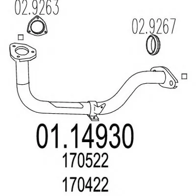Труба выхлопного газа MTS купить