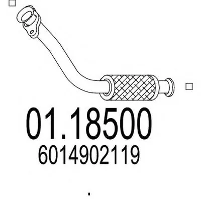 Труба выхлопного газа MTS купить