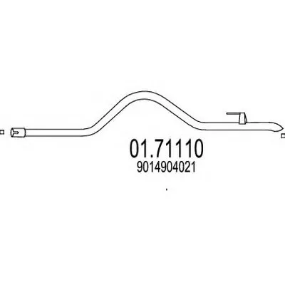 Труба выхлопного газа MTS купить