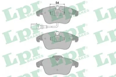 Комплект тормозных колодок, дисковый тормоз LPR купить