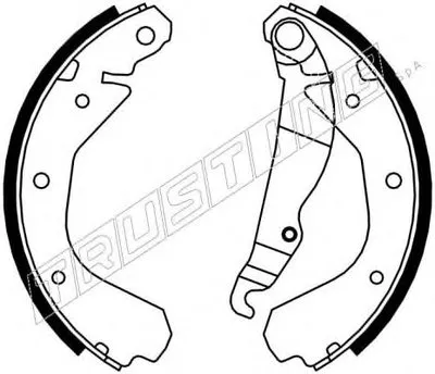 Комплект тормозных колодок REPARATION KIT TRUSTING купить