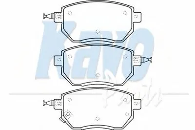 Комплект тормозных колодок, дисковый тормоз MK KASHIYAMA KAVO PARTS купить