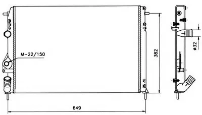 Радиатор, охлаждение двигателя NRF купить
