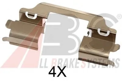 Комплектующие, колодки дискового тормоза A.B.S. купить