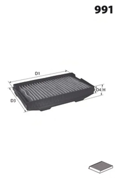 Фильтр, воздух во внутренном пространстве MECAFILTER MECAFILTER купить