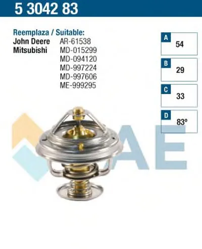 Термостат, охлаждающая жидкость FAE купить