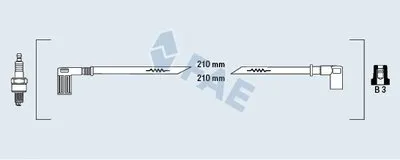 Комплект проводов зажигания FAE купить