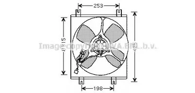 Вентилятор, охлаждение двигателя AVA QUALITY COOLING купить