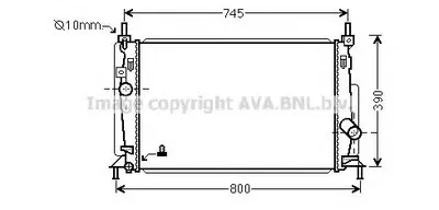 Радиатор, охлаждение двигателя AVA QUALITY COOLING купить