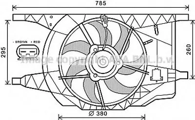 Вентилятор, охлаждение двигателя AVA QUALITY COOLING купить