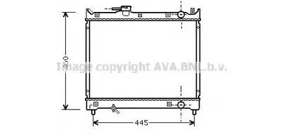 Радиатор, охлаждение двигателя AVA QUALITY COOLING купить