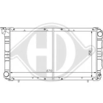Радиатор, охлаждение двигателя DIEDERICHS купить
