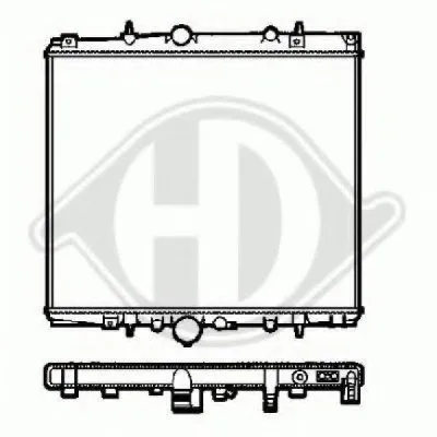 Радиатор, охлаждение двигателя DIEDERICHS купить