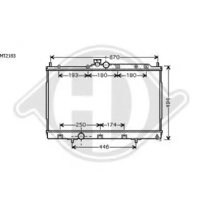 Радиатор, охлаждение двигателя DIEDERICHS купить