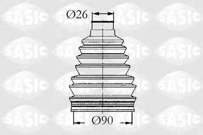 Комплект пылника, приводной вал SASIC купить