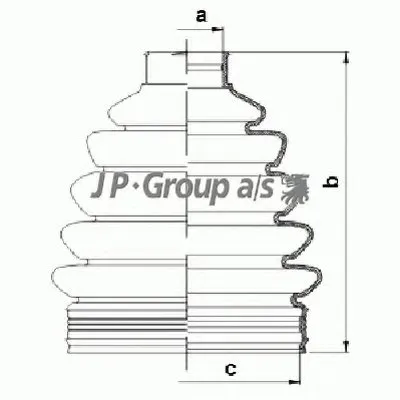 Комплект пылника, приводной вал QH JP GROUP купить