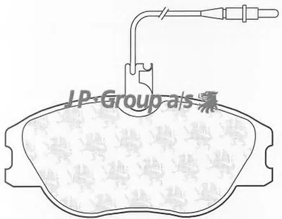 Комплект тормозных колодок, дисковый тормоз QH JP GROUP купить