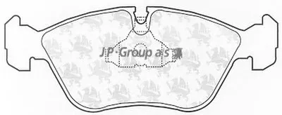 Комплект тормозных колодок, дисковый тормоз QH JP GROUP купить