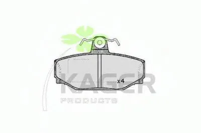 Комплект тормозных колодок, дисковый тормоз KAGER купить