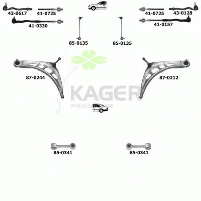 Подвеска колеса KAGER купить