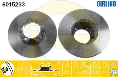 Тормозной диск GIRLING купить