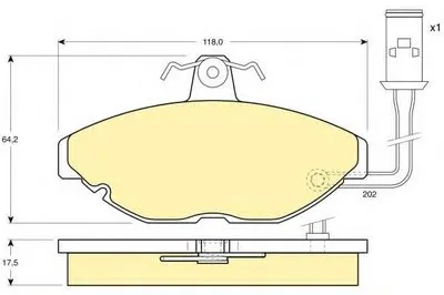 Комплект тормозных колодок, дисковый тормоз GIRLING купить