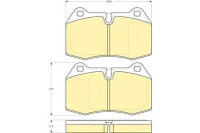 Комплект тормозных колодок, дисковый тормоз GIRLING купить