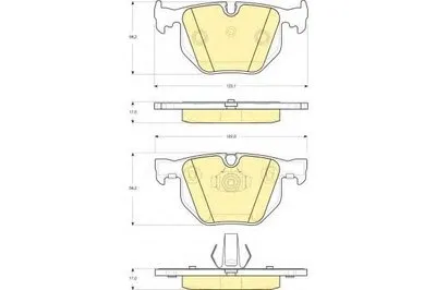 Комплект тормозных колодок, дисковый тормоз GIRLING купить