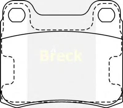 Комплект тормозных колодок, дисковый тормоз BRECK купить