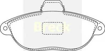 Комплект тормозных колодок, дисковый тормоз BRECK купить