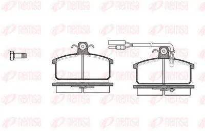 Комплект тормозных колодок, дисковый тормоз KAWE купить