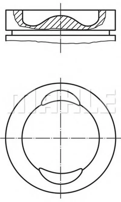 Поршень MAHLE ORIGINAL купить
