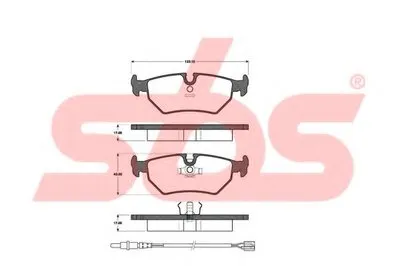 Комплект тормозных колодок, дисковый тормоз sbs купить