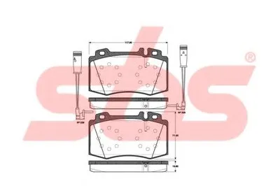 Комплект тормозных колодок, дисковый тормоз sbs купить