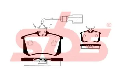 Комплект тормозных колодок, дисковый тормоз sbs купить