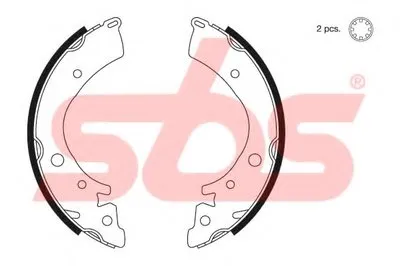 Комплект тормозных колодок; Комплект тормозных колодок, стояночная тормозная система sbs купить
