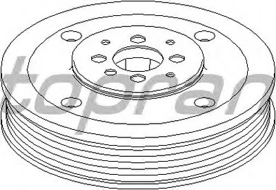 Ременный шкив, коленчатый вал TOPRAN купить