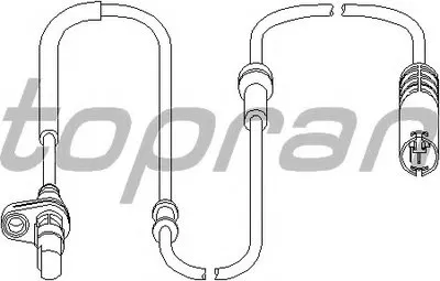 Датчик, частота вращения колеса TOPRAN купить