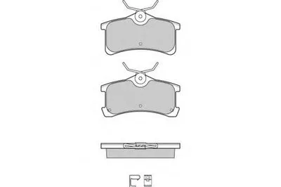 Комплект тормозных колодок, дисковый тормоз E.T.F. купить