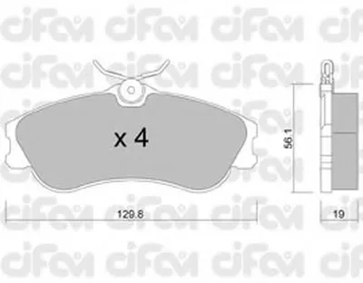 Комплект тормозных колодок, дисковый тормоз CIFAM купить