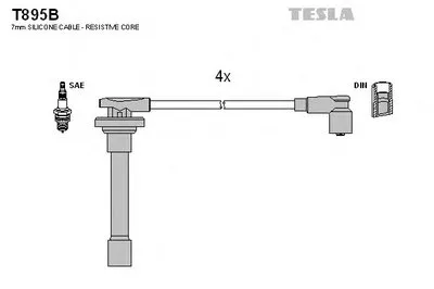 Комплект проводов зажигания TESLA купить