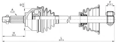 Приводной вал SPIN OPEN PARTS купить