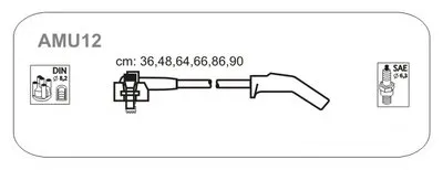 Комплект проводов зажигания JANMOR купить