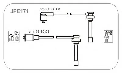 Комплект проводов зажигания JANMOR купить