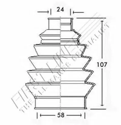 Пыльник, приводной вал FIRST LINE купить